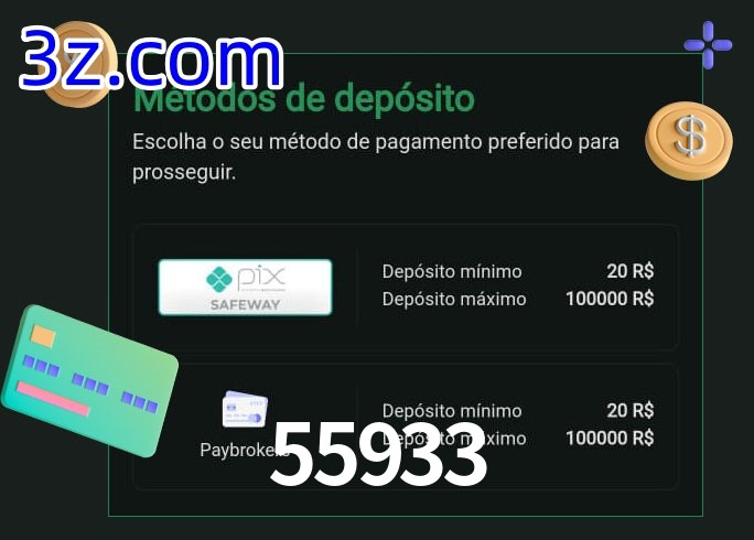 O cassino 55933 oferece uma grande variedade de métodos de pagamento
